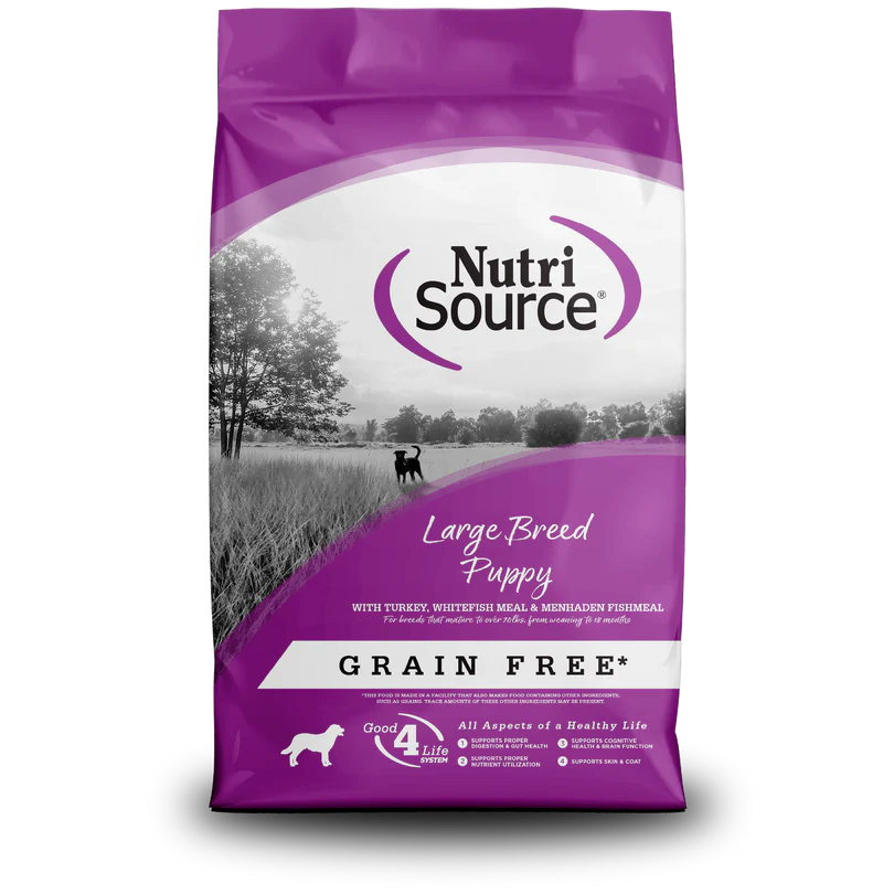 NutriSource Grain Free Large Breed Puppy TURKEY & WF 12 LB