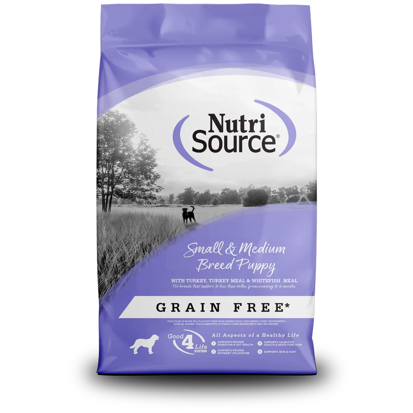 NutriSource Grain Free Small & Medium Breed Puppy 12LB