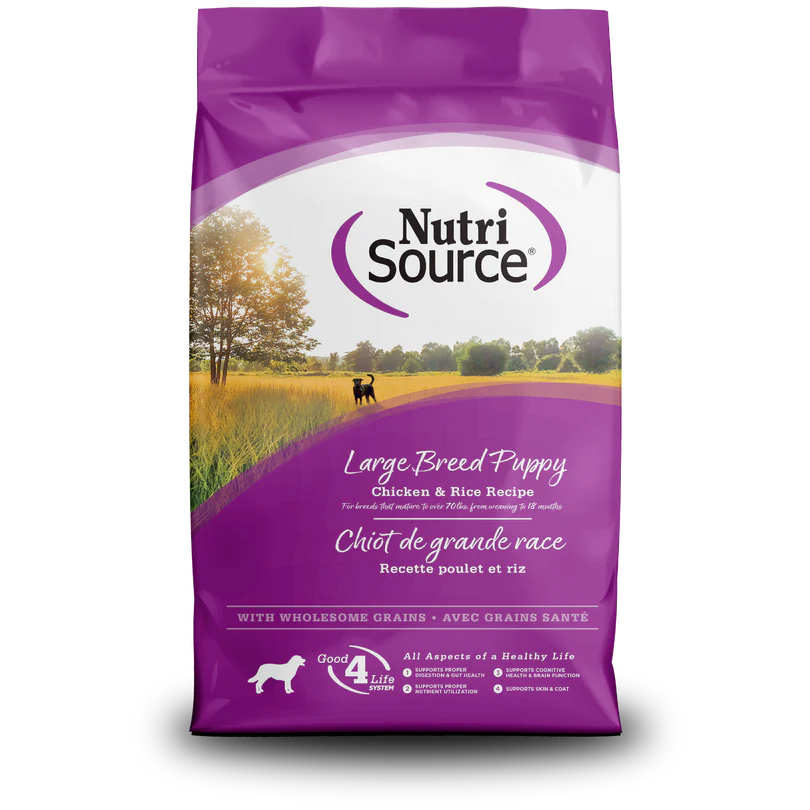 NutriSource Large Breed Puppy Chicken & Rice Recipe 15LB