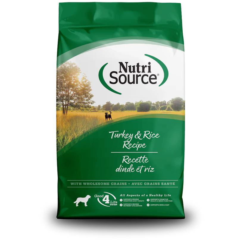 NutriSource Turkey & Rice Dog Food 12 LB